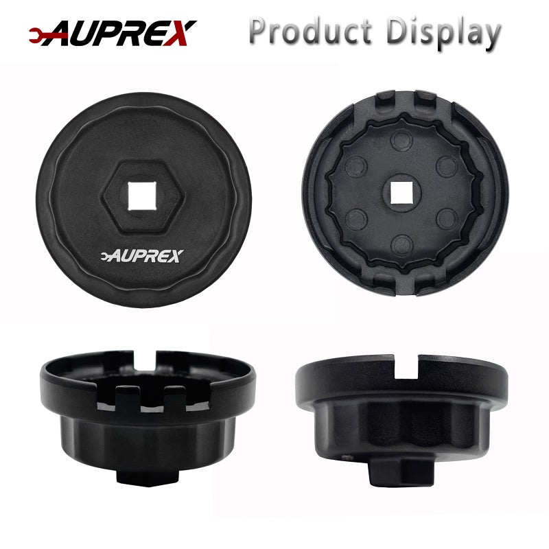 AUPREX Aluminum Oil Filter Wrench for Toyota Camry  Lexus  Tundra  4Runner  Highlander  RAV4 and More  64mm 14 Flutes  Black - Image 5